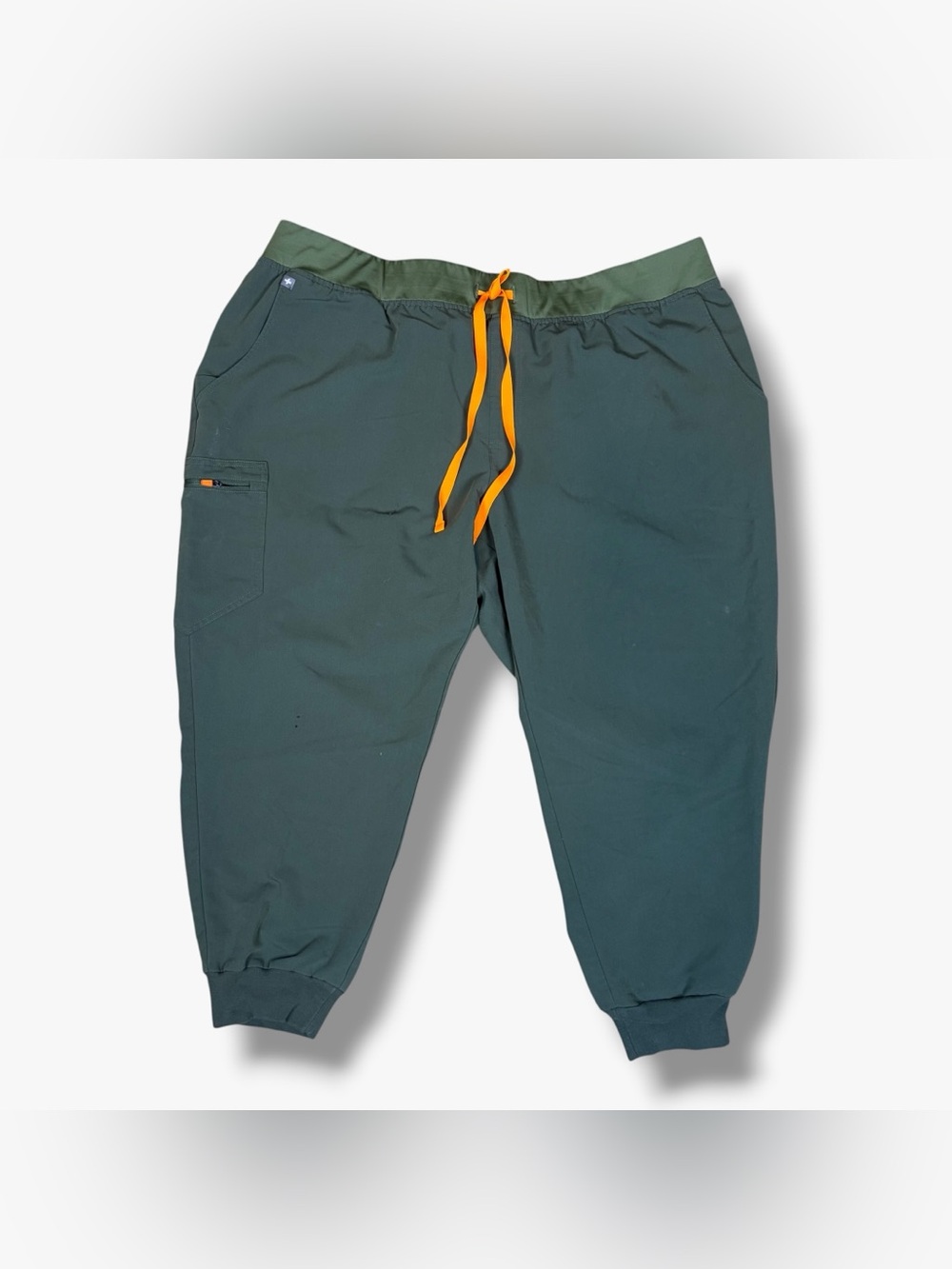 Figs Zamora Jogger Scrub Pants Olive Green 4XLP Yoga Waistband 1SW200001
